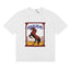 Rhude Wild Steed Horse Frame Vintage Print White Oversized T‑Shirt