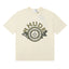 Rhude Ornate Crest Circular Emblem Vintage Cream Oversized T‑Shirt