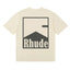 **Rhude** Minimal Vintage Square‑Frame Mountain Print Casual T‑Shirt