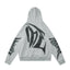 Mixed Emotion Grey Hoodie – Black Art Font Back Print
