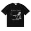 Rhude I Need A Getaway Beach Palm Tree Graphic Black Oversized T‑Shirt