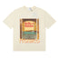 Rhude Hotel Di Rhude Monaco Window View Vintage Cream Oversized T‑Shirt
