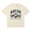 Rhude Retro Sailing Shield Print Casual Crew Neck T‑Shirt