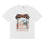 Rhude Hotel Rhude Mediterranean Scenic Print White Oversized T‑Shirt