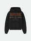 RHUDE Bay Of Angels Yacht Club Graphic Hoodie Black