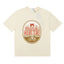 Rhude Chateau Rhude Vintage Wine Label Cream Oversized T‑Shirt