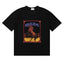 Rhude Wild Steed Horse Frame Vintage Print Black Oversized T‑Shirt