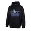 RHUDE Eagle Striped Logo Hoodie Black