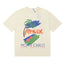 Rhude Monte Carlo Hotel Casino Palm Tree Vintage Cream Oversized T‑Shirt