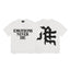 Mixed Emotion White Tee – Emotions Never Die Distressed Print