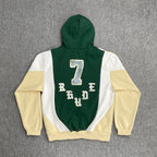 Rhude Basketball green Color Block Hoodie