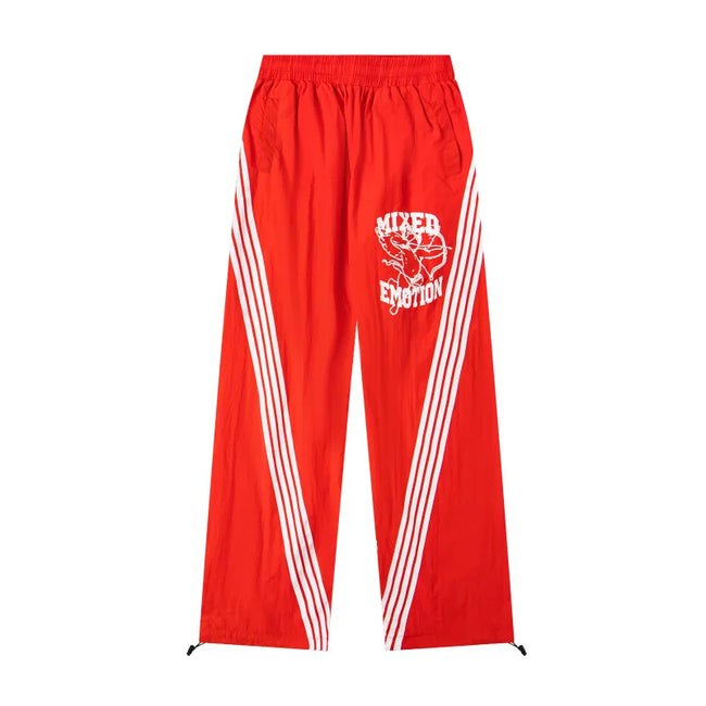 Mixed Emotion Side‑Stripe Logo Track Pants Hover Image