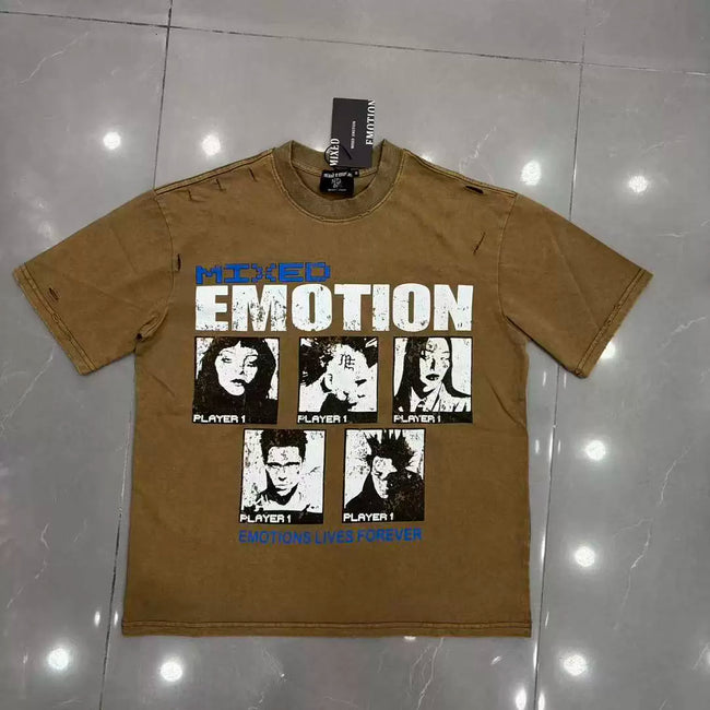 Mixed Emotion Gallery Of Emotions Back Print T‑Shirt Main Image
