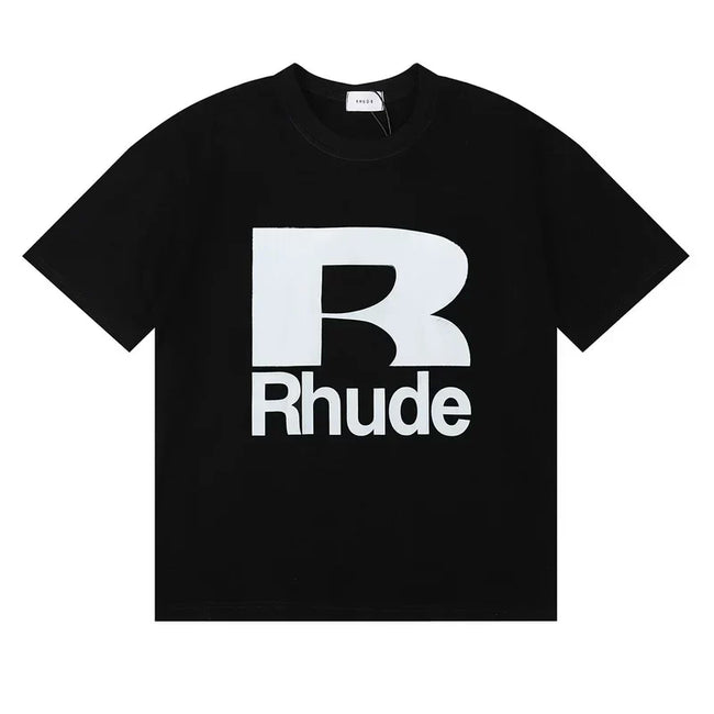 Rhude Big R Logo Front Print Oversized Tee Hover Image