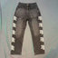 Mixed Emotion White Side‑Embroidered Straight‑Leg Jeans