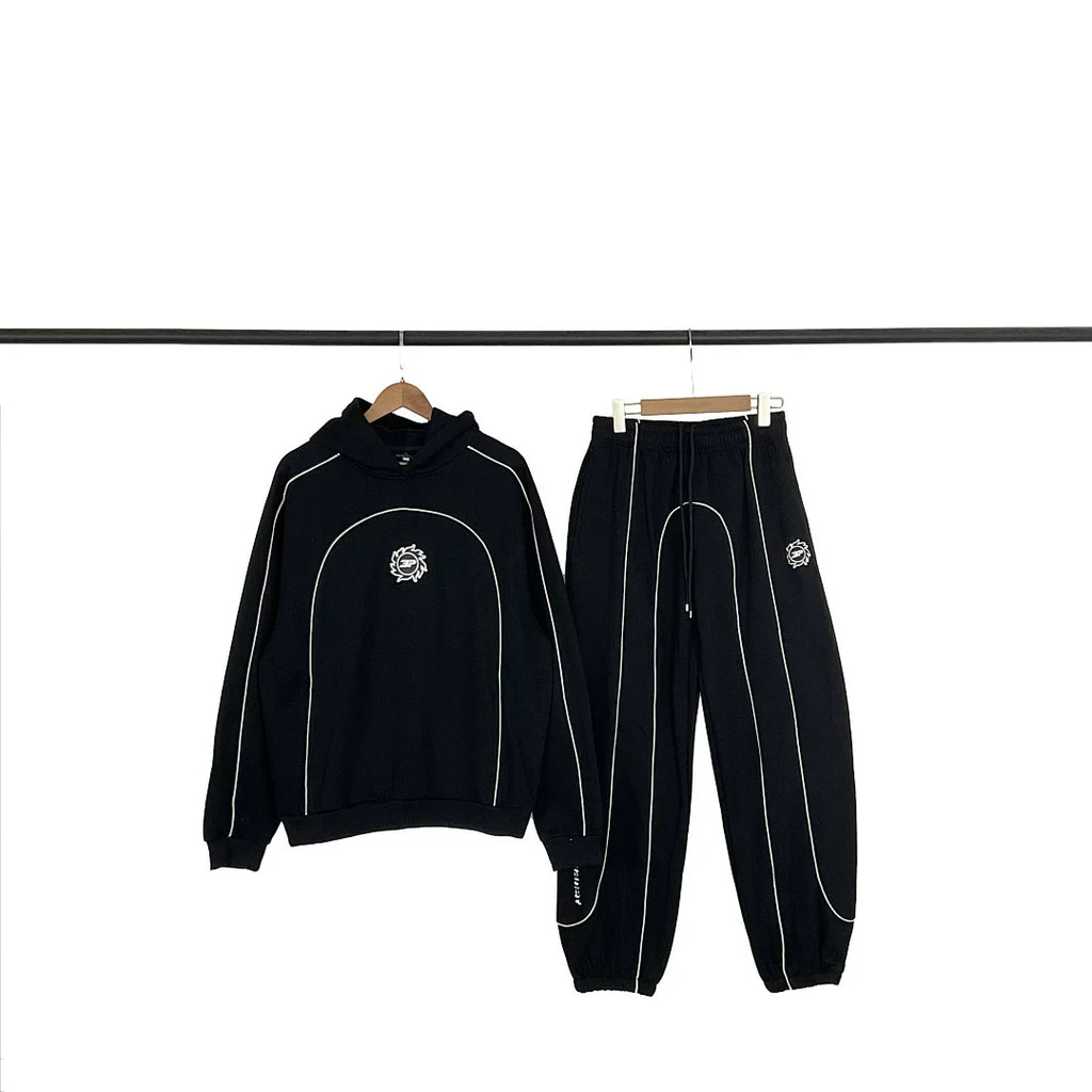Broken Planet Curved Seam Logo Hoodie Jogger Set - 4 Colors Available