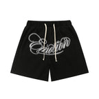 Mixed Emotion Casual Shorts – Script Emotion Print