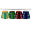 Broken Planet Star Graphic Vertical Stripe Basketball Shorts (4 Colors)