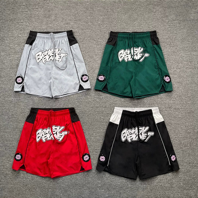 Broken Planet Graffiti Basketball Mesh Shorts‑4 Colors Main Image