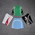 Broken Planet Color‑Block Basketball Mesh Shorts, 4 Colors Unisex Retro Street Sport Shorts