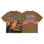 Mixed Emotion Brown Tee – Skull Emotion Horror Print