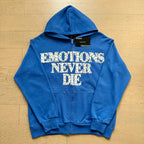 Mixed Emotion Emotions Never Die Rhinestone‑Effect Zip‑Up Hoodie