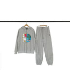 Broken Planet I Love BP Earth Graphic Zip‑Up Tracksuit Set (3 Colors)