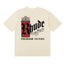 Rhude Crown Premium Filters Gothic Logo Cream Oversized T‑Shirt