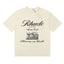 Rhude Monte Carlo Heaven On Earth Vintage Photo Print Cream Oversized T‑Shirt