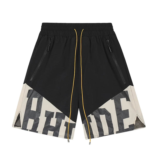 Rhude Color Block Zip Pocket Street Shorts Hover Image