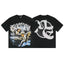 Mixed Emotion Black Tee – Twin Angels Worn Emotion Print