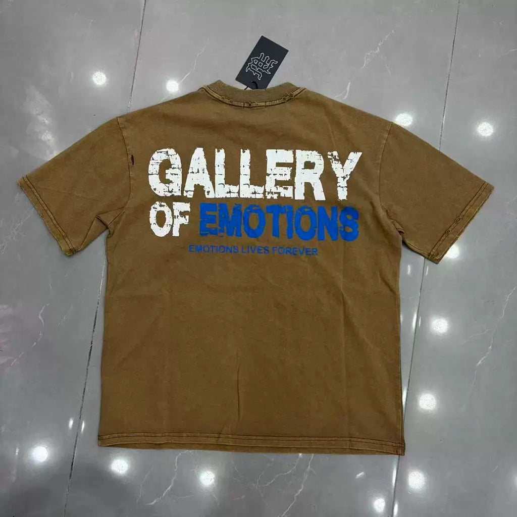 Mixed Emotion Gallery Of Emotions Back Print T‑Shirt