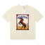Rhude Wild Steed Horse Frame Vintage Print Cream Oversized T‑Shirt