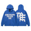 Mixed Emotion Emotions Never Die Rhinestone‑Effect Zip‑Up Hoodie