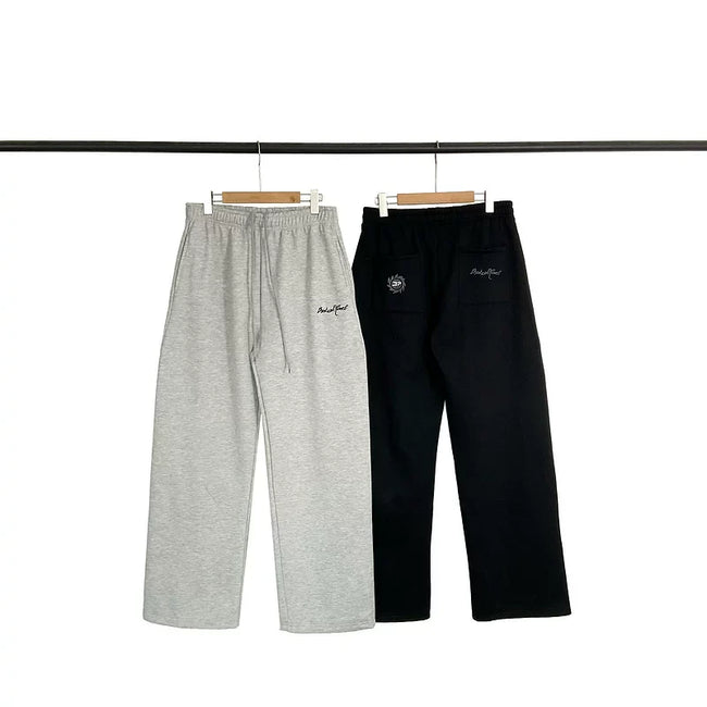 Broken Planet Minimal Script Wide Leg Sweatpants - 2 Colors Available Main Image